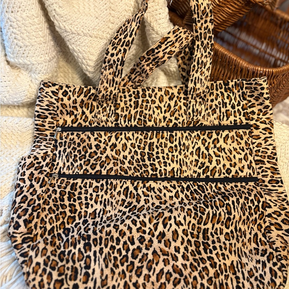 Huge Leopard Print Tote Bag